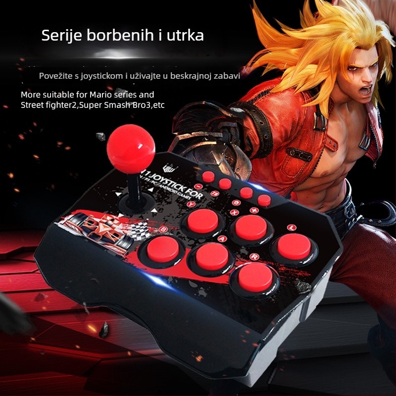 GAMINJA NS002 Žični game controller za Switch, PC i PS3 — USB sučelje, vibracija, ABS kućište (USB sučelje, žični, kompatibilan sa Switch/PC/PS3)