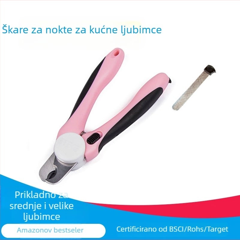 Klešta za pse za nokte s LED svjetlom — legura, PETALENT marka, čvrsta konstrukcija, kozmetički alat