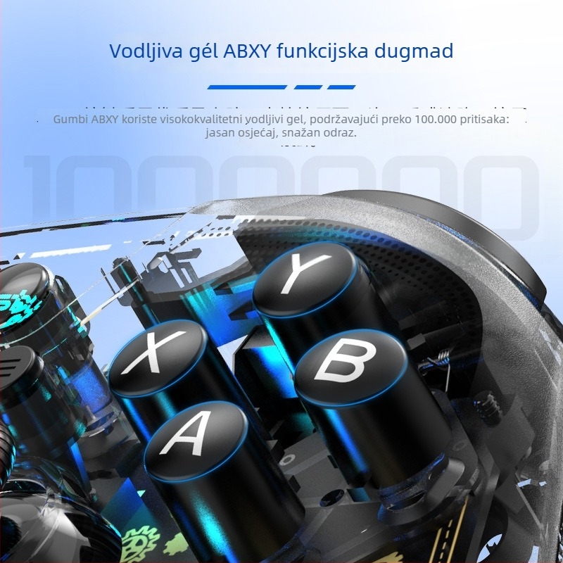 G6PRO Bežični kontroler za igre Bluetooth s Hall-efekt okidačima i joystickom od karbonskog filma, kompatibilan s PC, iOS, Android i Nintendo Switch