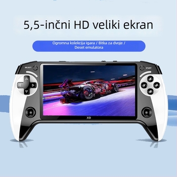 X9 prijenosna igraća konzola s 8 emulatora, 64/128GB memorije, Bežična veza, 3,5 mm audio priključak, 720p izlaz