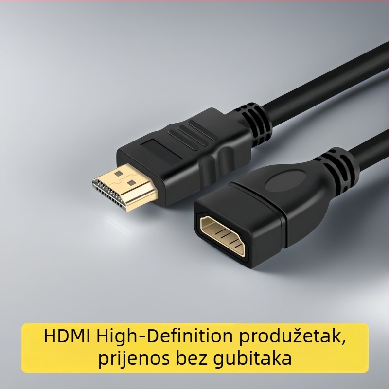 HDMI produžni kabel 1.4, muški–ženski, za računalo, TV i projektor, 1080p HD, pozlaćeni kontakti