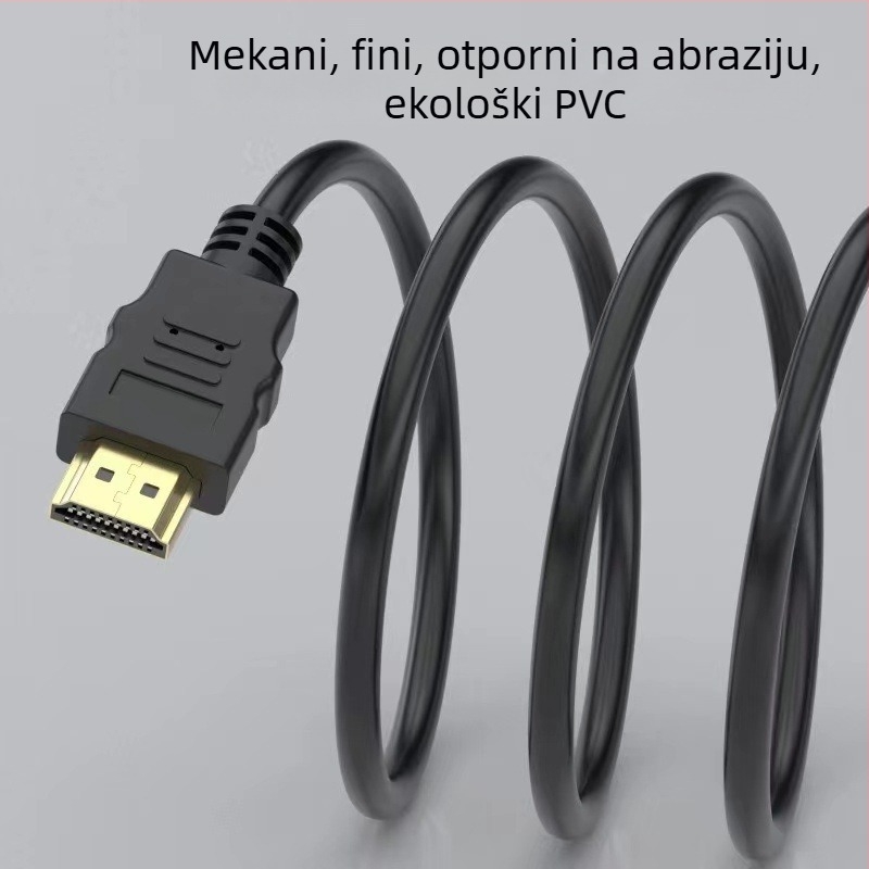 Kabel za povezivanje set-top boxa s monitorom, HDTV-om, računalom, televizorom i projektorom – duljina 1,5 m, bakreni podatkovni kabel s adapterom, 3D podatkovni kabel
