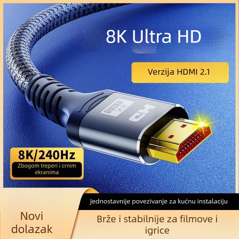 HDMI 2.1 produžni kabel za TV/monitor/projektor, 4K/8K, 240Hz