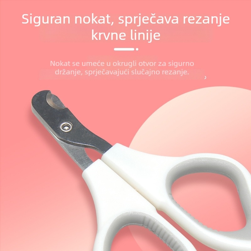 Klešta za nokte mačaka i psa, mala veličina, od nehrđajućeg čelika