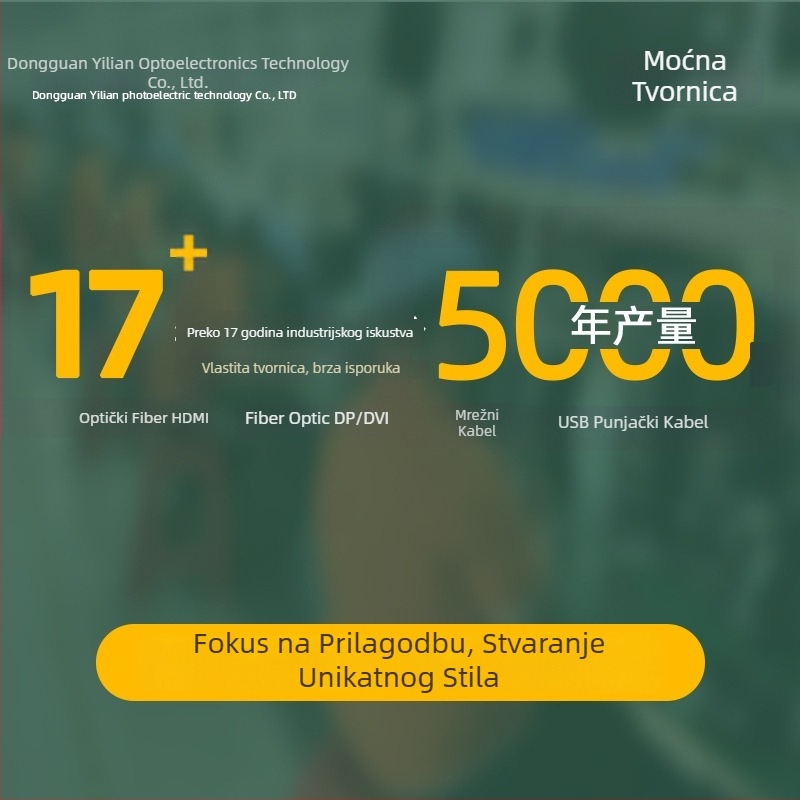 HDMI kabel YL-810 sa zlatnim kontaktima, prilagodljiv materijal vodila, OEM dostupan, pogodan za televizore