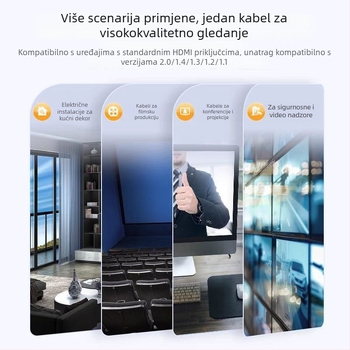 HDMI kabel 2.1 s optičkim vlaknom – 8K/4K visoke brzine za gaming, PC i TV monitor