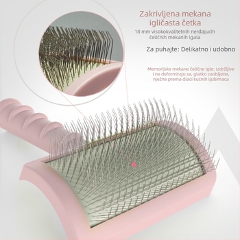 Ginpaz Plastični igličasti češalj za pse | za raščešljavanje | 72 kom. (Detangling)