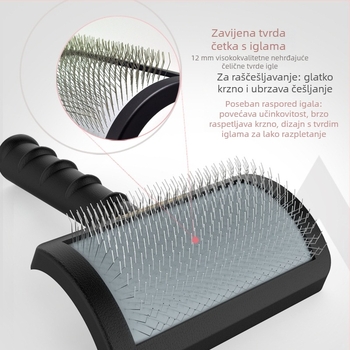 Ginpaz Plastični igličasti češalj za pse | za raščešljavanje | 72 kom. (Detangling)