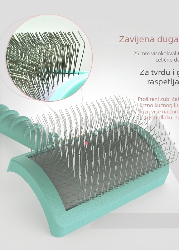 Ginpaz Plastični igličasti češalj za pse | za raščešljavanje | 72 kom. (Detangling)