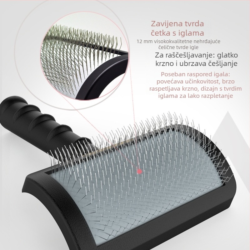 Ginpaz Plastični igličasti češalj za pse | za raščešljavanje | 72 kom. (Detangling)