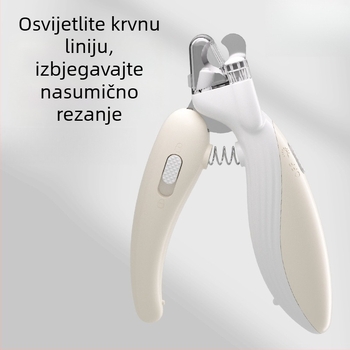 Klešta za nokte kućnih ljubimaca sa LED svjetlom – za mačke i pse, za početnike