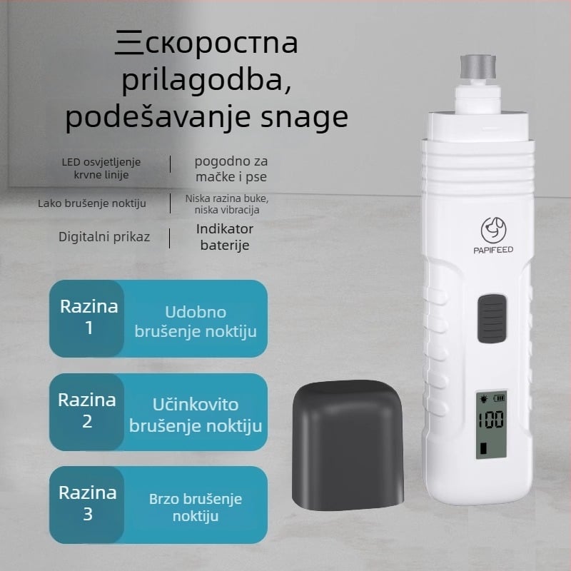 Klešta za nokte kućnih ljubimaca sa LED svjetlom – za mačke i pse, za početnike