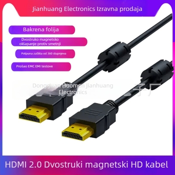 HDMI kabel s elektromagnetskim zaslonom, EMI/EMC filtracija, 4K podrška, dvostruka ferritna jezgra, za medicinsku opremu