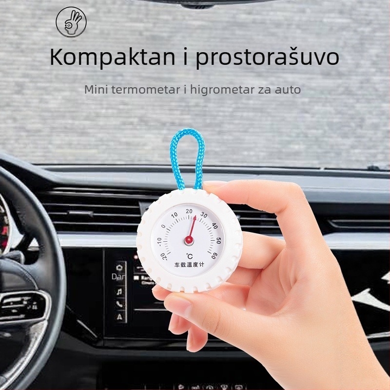 Višenamjenski termometar za auto i dom s mjerenjem suhe i mokre temperature, kompatibilan s hladnjakom, termometar inkubator za kućne ljubimce reptile