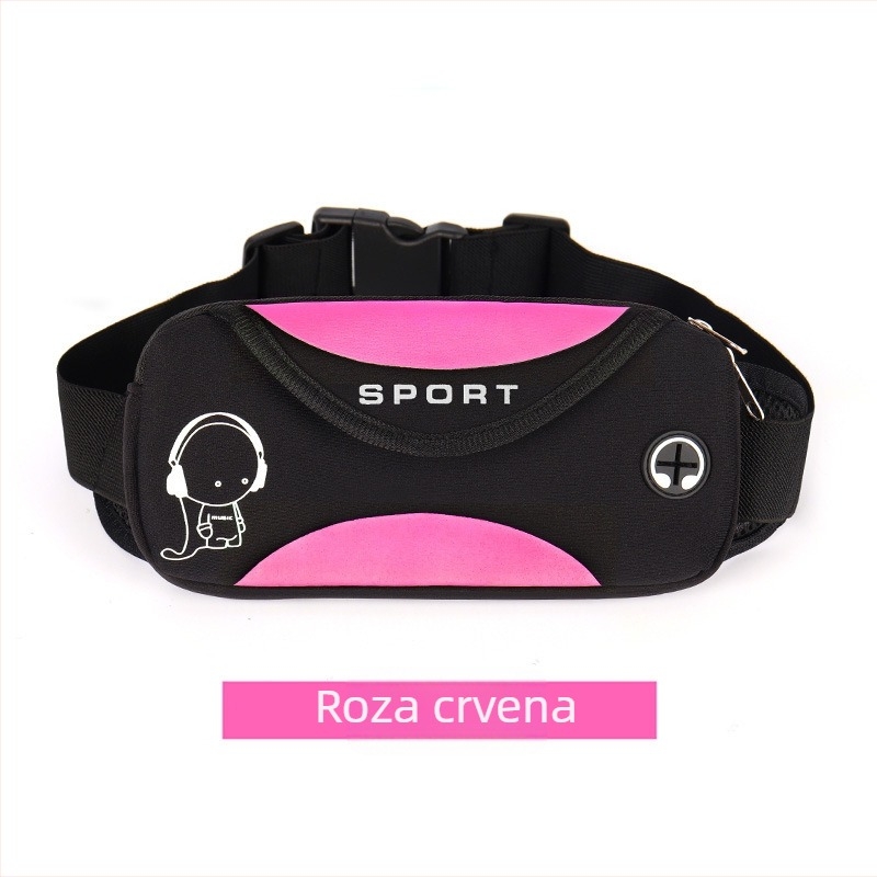 Dječja torbica za pojas za vanjske sportove, unisex, materijal za ronjenje, prozračan, vodootporan, ultralak, proširiv, ljeto 2024
