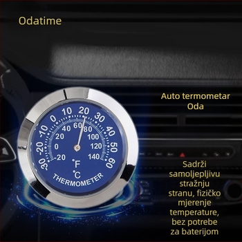 Digitalni mjerač temperature i vlage za unutarnji prostor vozila (Model TH30, Marka O'day, Tip: digitalni mjerač temperature i vlage)