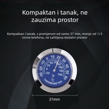 Digitalni mjerač temperature i vlage za unutarnji prostor vozila (Model TH30, Marka O'day, Tip: digitalni mjerač temperature i vlage)