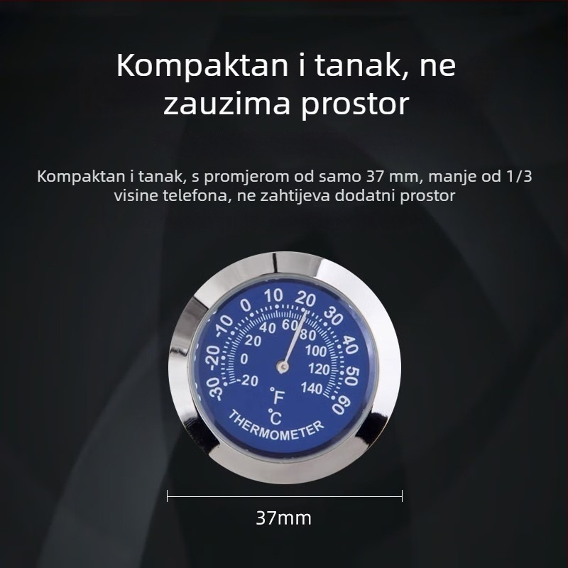 Digitalni mjerač temperature i vlage za unutarnji prostor vozila (Model TH30, Marka O'day, Tip: digitalni mjerač temperature i vlage)