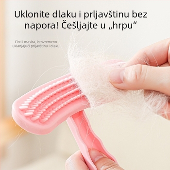 Nova silikonska četka za kućne ljubimce s mekanim zubima, četka za uklanjanje dlaka, masažna četka za njegu dlake