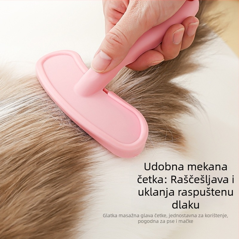 Nova silikonska četka za kućne ljubimce s mekanim zubima, četka za uklanjanje dlaka, masažna četka za njegu dlake