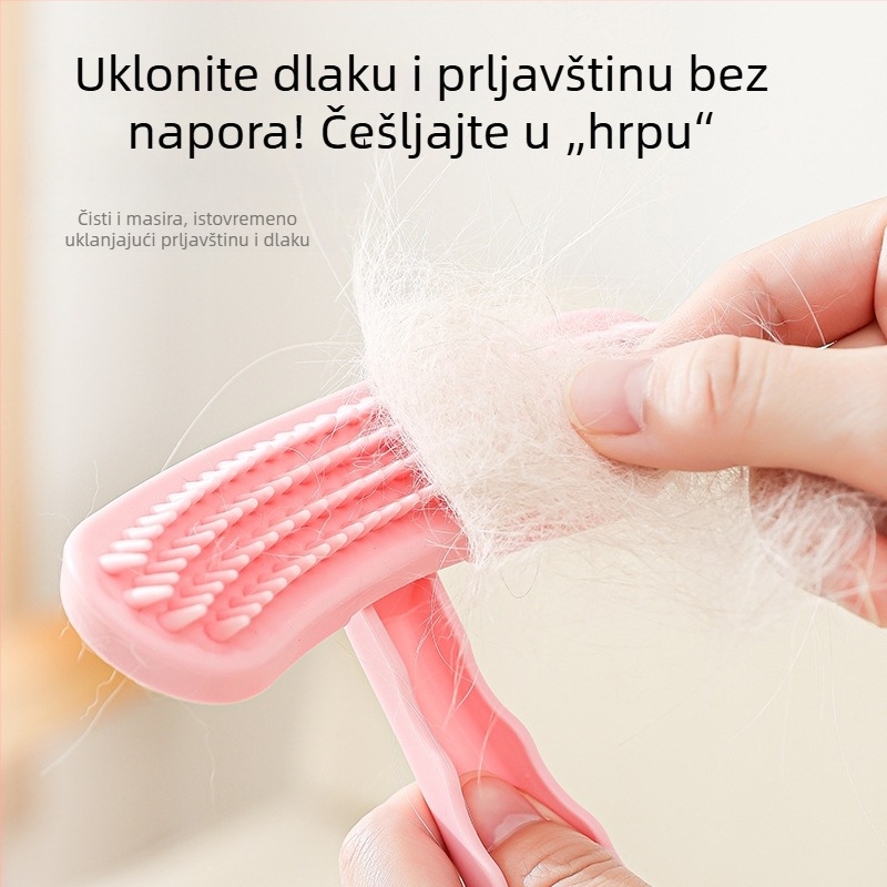 Nova silikonska četka za kućne ljubimce s mekanim zubima, četka za uklanjanje dlaka, masažna četka za njegu dlake
