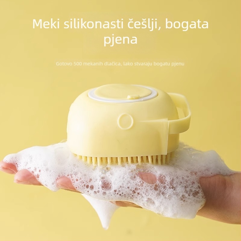 Silikonska četka za kućne ljubimce za odrasle, bebe, mačke i pse — višestruka masaža, kupanje i uklanjanje dlaka