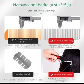 Češalj za kućne ljubimce Lemon – plastični, opća namjena