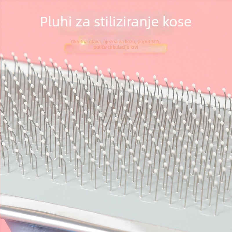 Četka za kućne ljubimce za mačke i pse, s mekanom drškom, nježna prema koži, uklanja otpalu dlaku