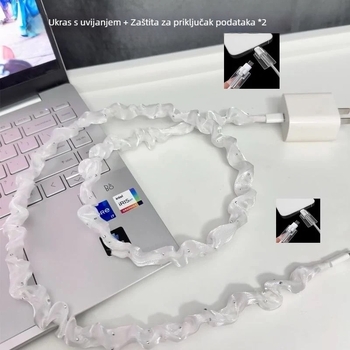 Zaštita za podatkovni kabel s karikaturnim dizajnom, otporna na lomljenje, Type-C kopča, kompatibilna s Androidom i Appleom; pogodna za kablove do 1 m