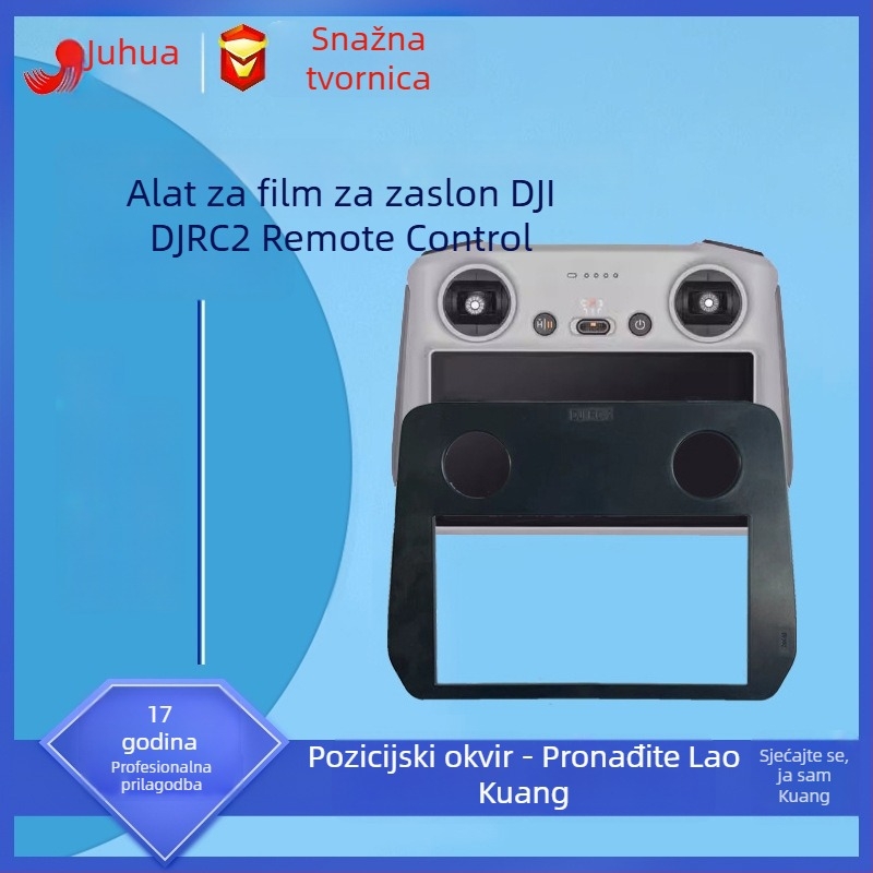 Zaštitni film za zaslon DJI RC 2 – kaljeno staklo, brzo nanošenje filma, alat za nanošenje filma