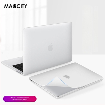 MacCity PP mat prozirni kućište za MacBook Air/Pro – mekano zaštitno kućište (model 2021)