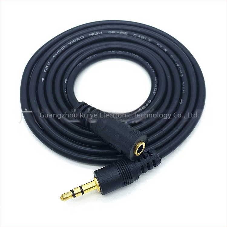 AV produžni kabel 3,5 mm, muško–ženski priključak, zlatni premaz, bakreno jezgro, za slušalice, telefone, projektore i računala