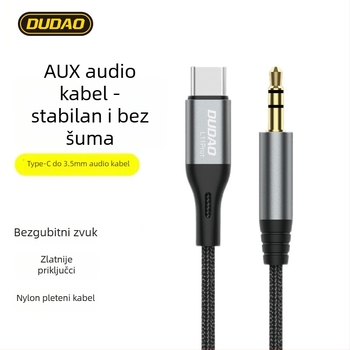 Audio kabel L11ProT, pozlaćen, s najlonskom oplatom, jezgra od bakrene žice s cinkovim premazom, SGS certifikat