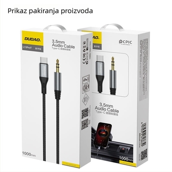 Audio kabel L11ProT, pozlaćen, s najlonskom oplatom, jezgra od bakrene žice s cinkovim premazom, SGS certifikat