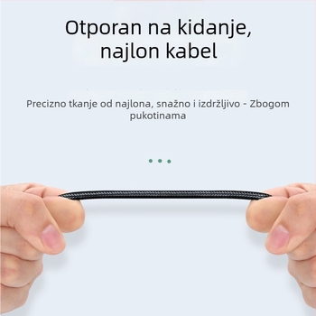 Audio kabel L11ProT, pozlaćen, s najlonskom oplatom, jezgra od bakrene žice s cinkovim premazom, SGS certifikat