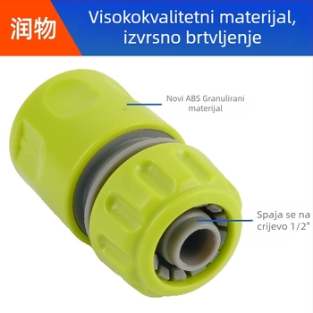 Plastični brzi spoj za vodovodnu cijev za vrtno navodnjavanje, 1/2 inča