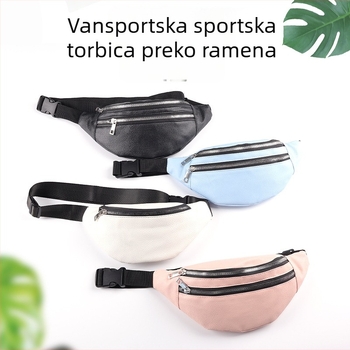 Unisex vanjska sportska torbica za pojas, poliester, vodootporna, velika kapaciteta, džep za telefon