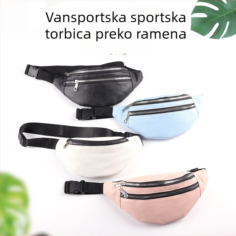 Unisex vanjska sportska torbica za pojas, poliester, vodootporna, velika kapaciteta, džep za telefon