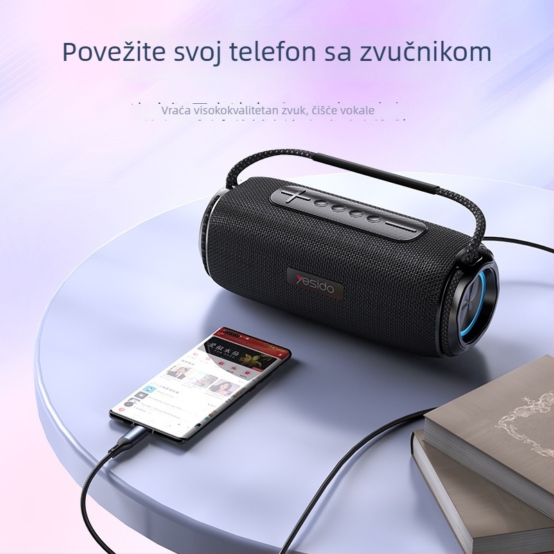 Yesido YAU36 Audio kabel, najlon jezgro, vodič: aluminijska zlitina + TPE, kompatibilno s autom, računalom, mobitelom i tabletom