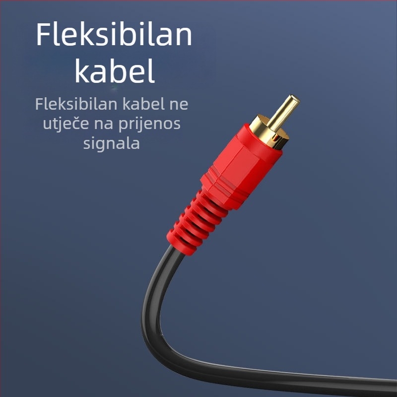 HD AV kabel, 3RCA na 3RCA, zlatno-plakirani konektori, čelično jezgro vodiča, CCS certificirano