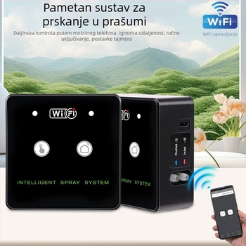 Pametan Wi‑Fi sustav mikro raspršivanja za terarij kornjača, kapacitet 800–850 ml, upravljanje aplikacijom, precizna bakrena mlaznica