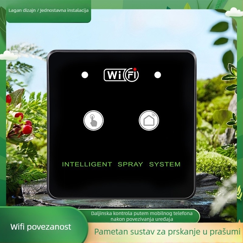 Pametan Wi‑Fi sustav mikro raspršivanja za terarij kornjača, kapacitet 800–850 ml, upravljanje aplikacijom, precizna bakrena mlaznica