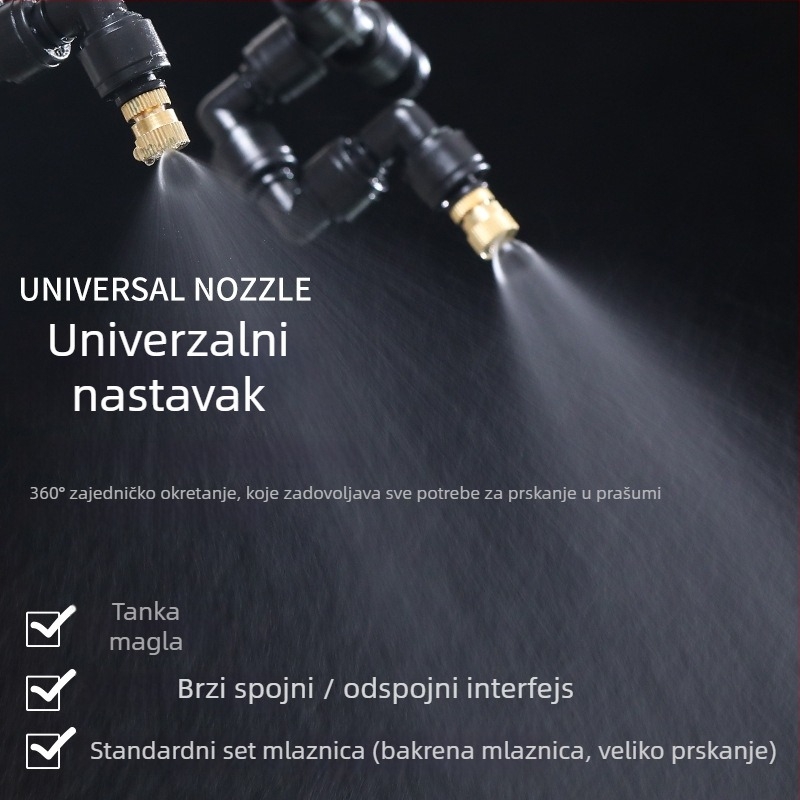 Pametan Wi‑Fi sustav mikro raspršivanja za terarij kornjača, kapacitet 800–850 ml, upravljanje aplikacijom, precizna bakrena mlaznica
