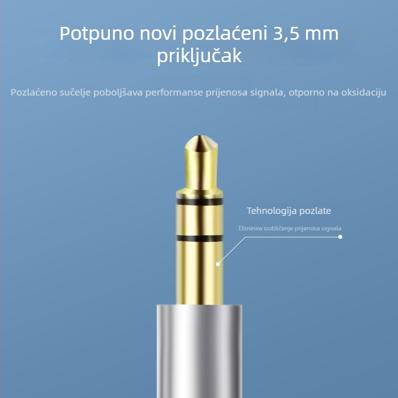 USB-C audio kabel tri u jedan, adapter 3,5 mm na 6,5 mm za pojačalo
