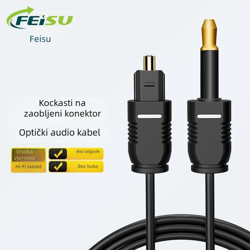 FS Flying Speed T-201 audio kabel Toslink digitalni optički kabel s pozlaćenim kontaktima, PMMA jezgro, ROHS