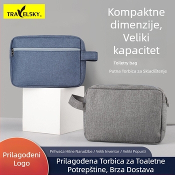 Vodootporna torbica za putovanje za šminku, kubni oblik, kationički materijal, model 13551A, funkcija brtvljenja