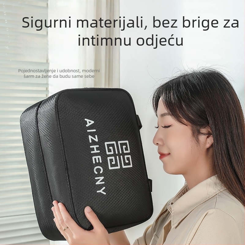 Putna kozmetička torbica s mokro-sušim dijeljenjem, vodootporna, stil ručne torbe, od Oxford platna, višestruka namjena