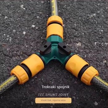 Plastični spoj za cijevi 1 na 2, DIY branda, za kućno vrtlarenje