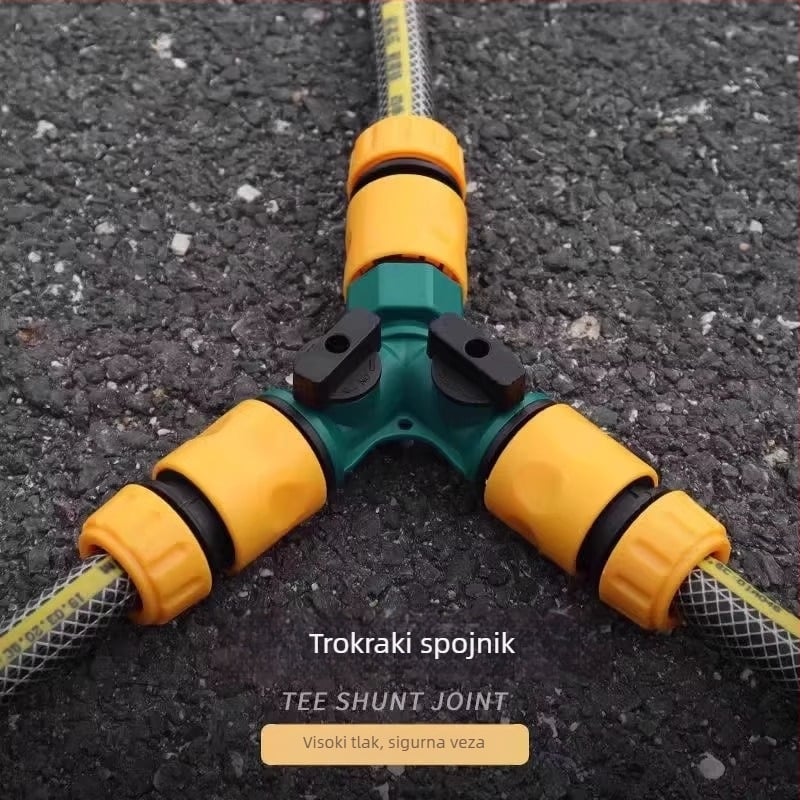Plastični spoj za cijevi 1 na 2, DIY branda, za kućno vrtlarenje
