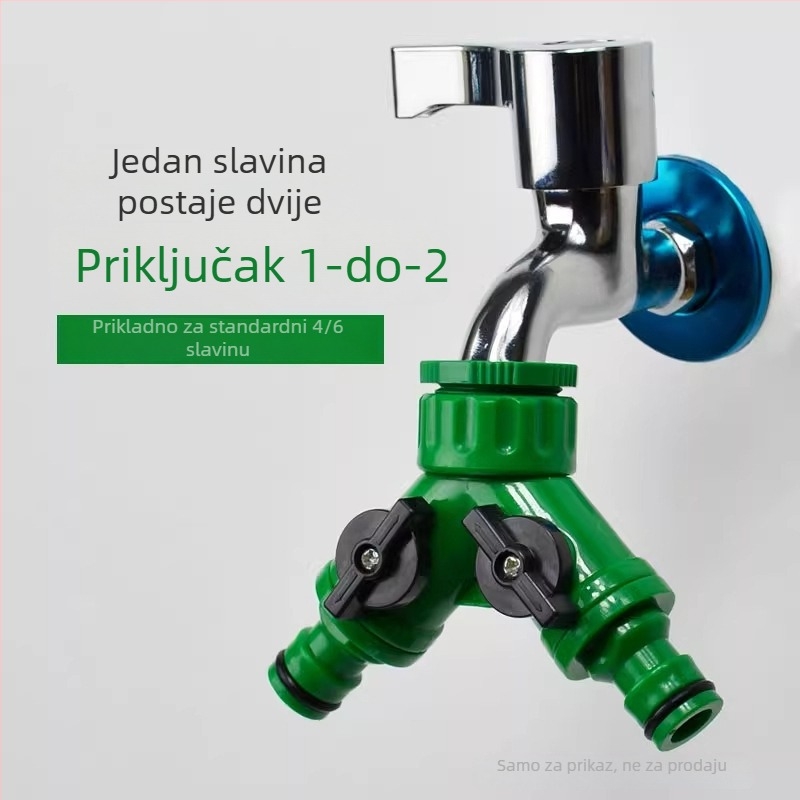 Plastični spoj za cijevi 1 na 2, DIY branda, za kućno vrtlarenje